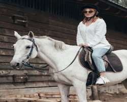 Matea is also a skilled horseback rider and practices the skill whenever she gets time.